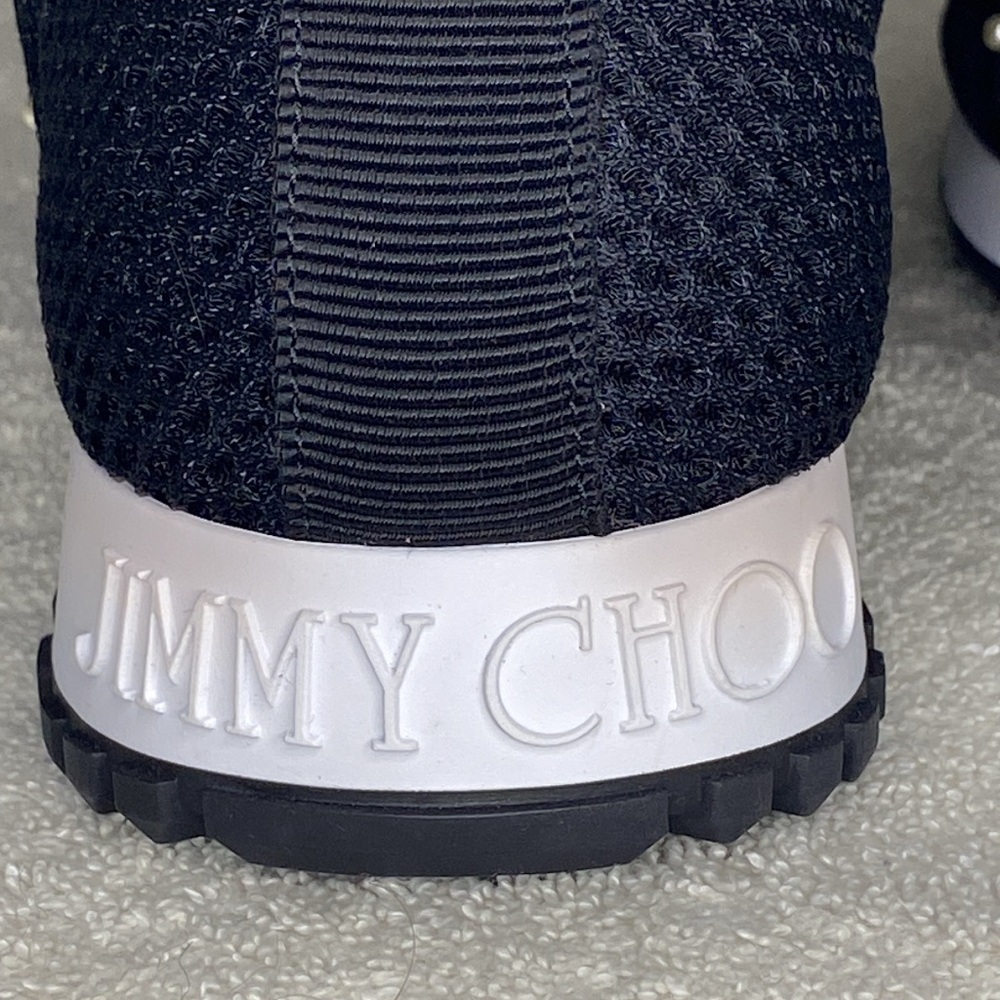 Jimmy Choo Oakland Mesh & Suede Studded Slip-On Sneakers (EUR 41 / US 7.5) - Picture 5 of 7
